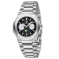 Multi-functional Water-resistant Luminous Sporty Moon Phase Watch With A Chronograph